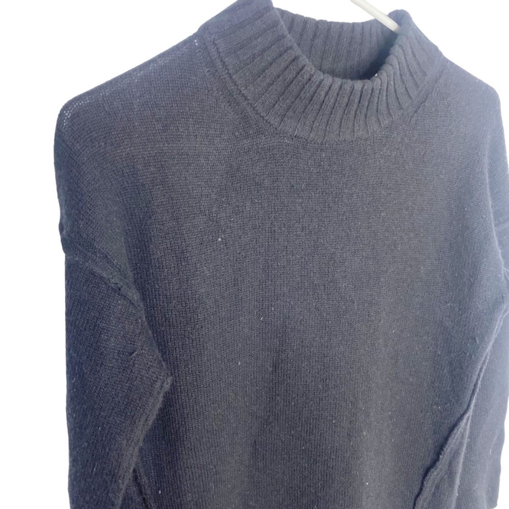 Brochu Walker wool cashmere black sweater size XS - Picture 2 of 6